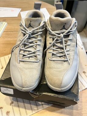 Air Jordan 12 Retro Wolf Grey Low-Top Sneakers